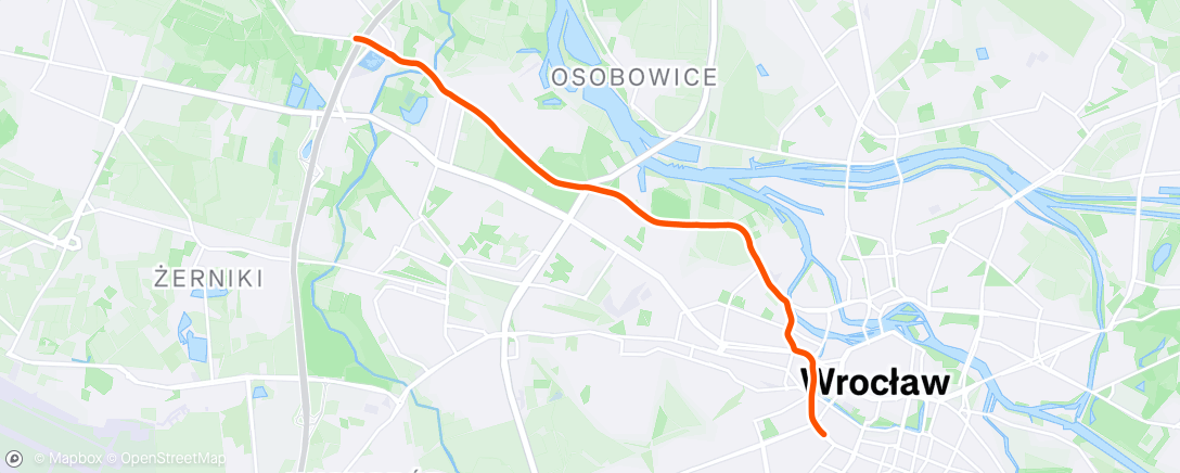 Map of the activity, Afternoon Ride