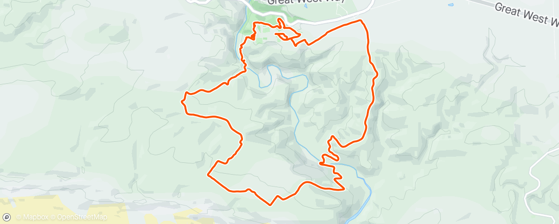 Map of the activity, Woodridge Trail Run 23km