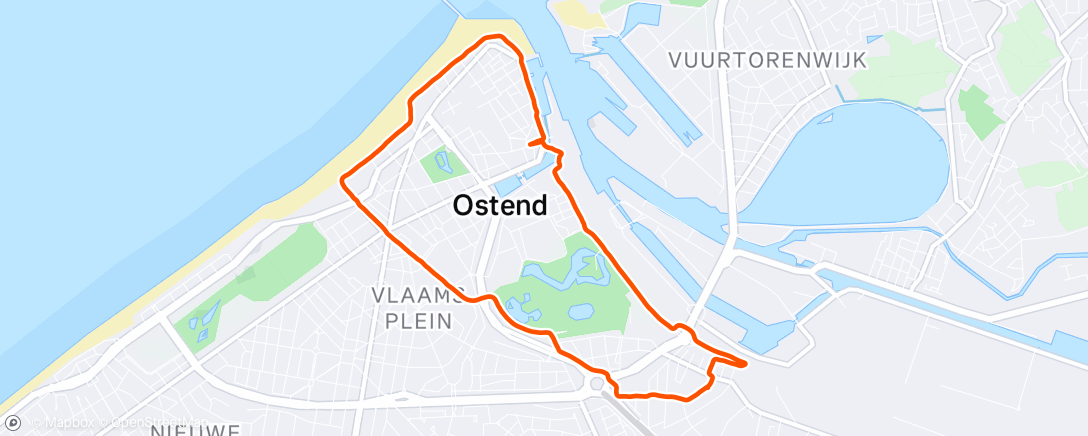 Map of the activity, Test rondje.