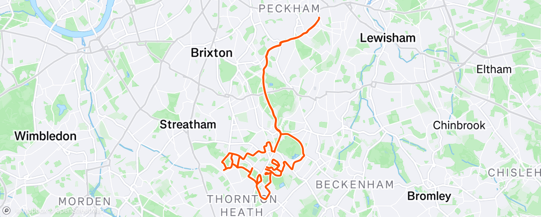 Map of the activity, Norwood Hills