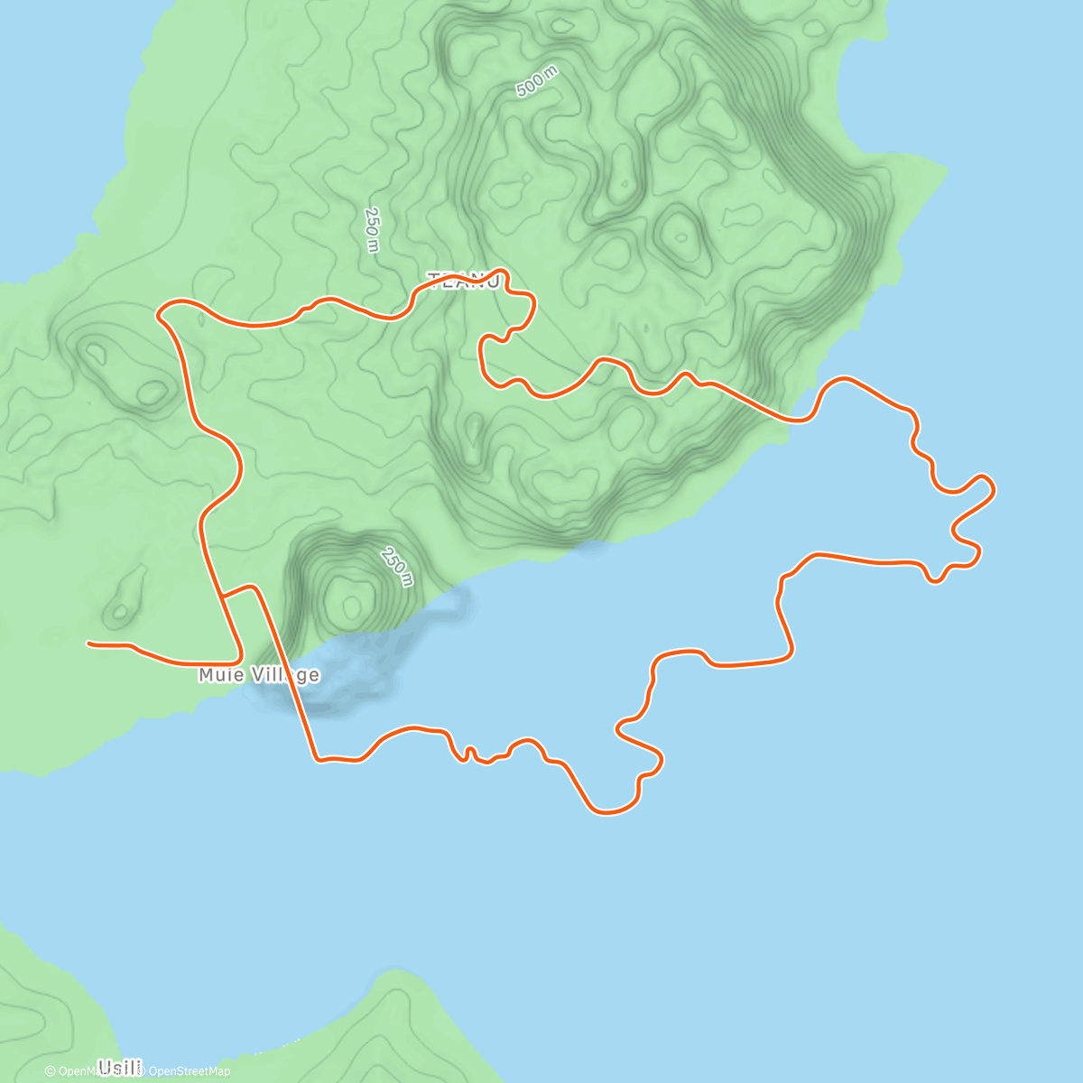 Map of the activity, Zwift - Triple Flat Loops in Watopia