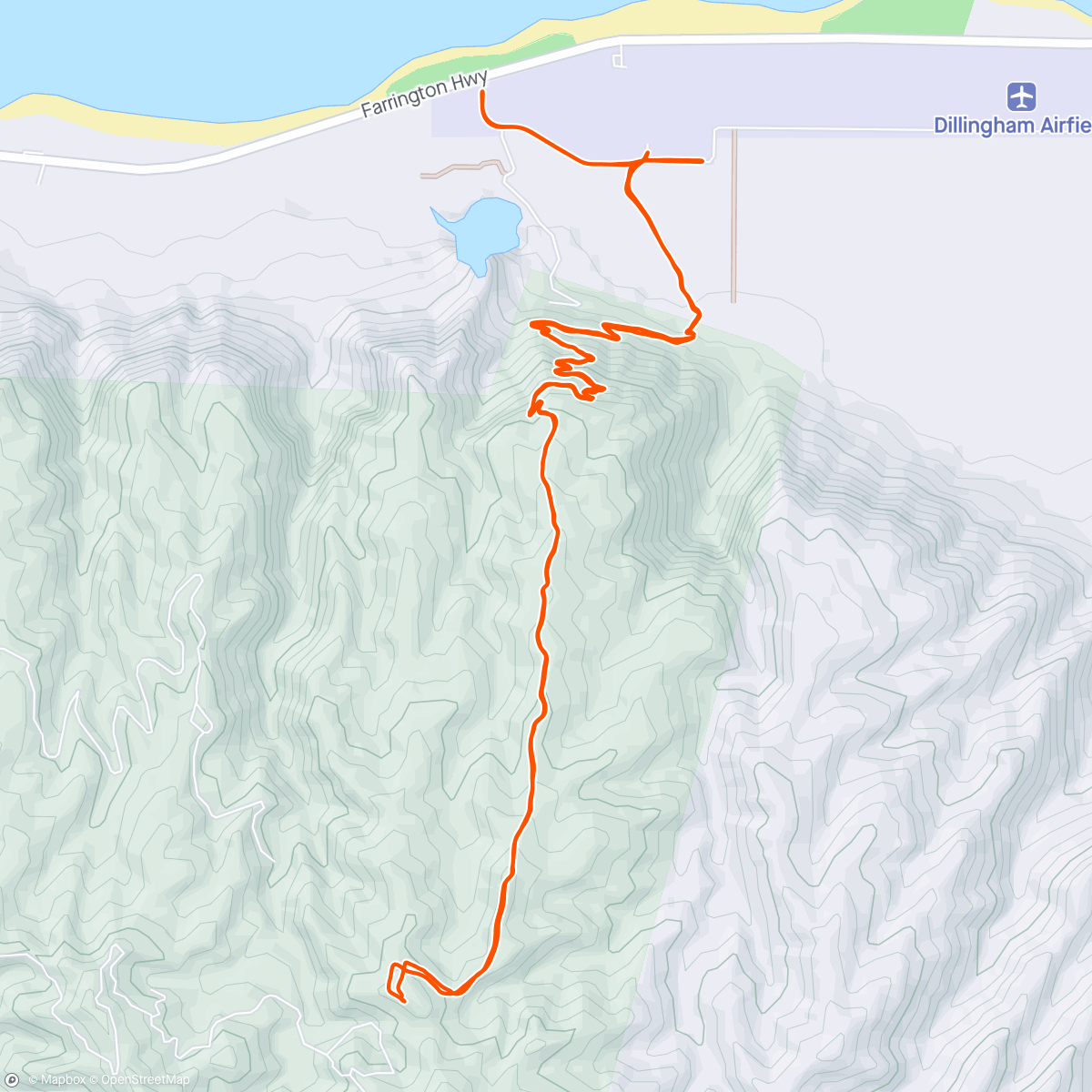 Map of the activity, Kealia trail