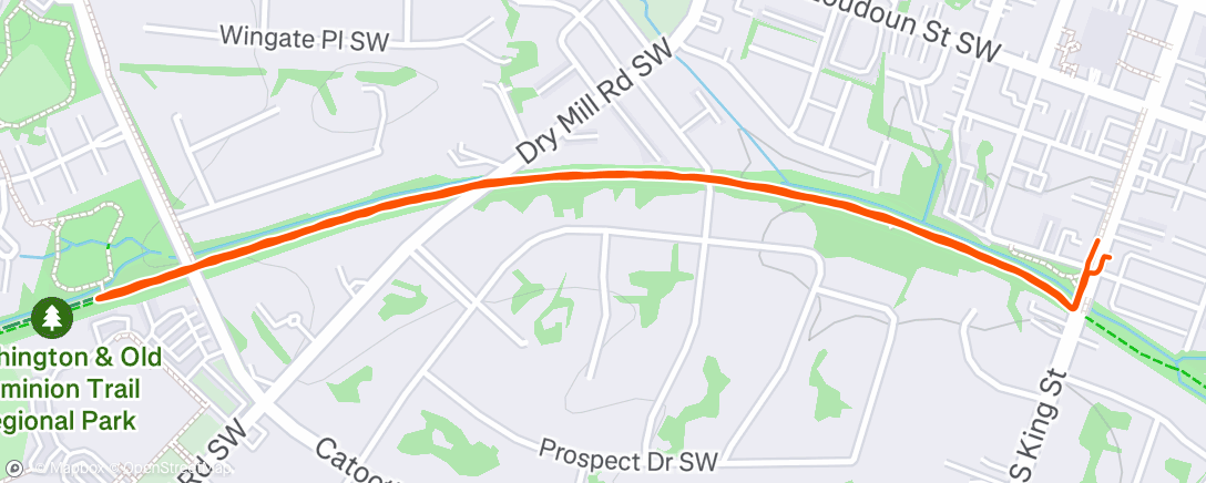 Map of the activity, Morning Walk