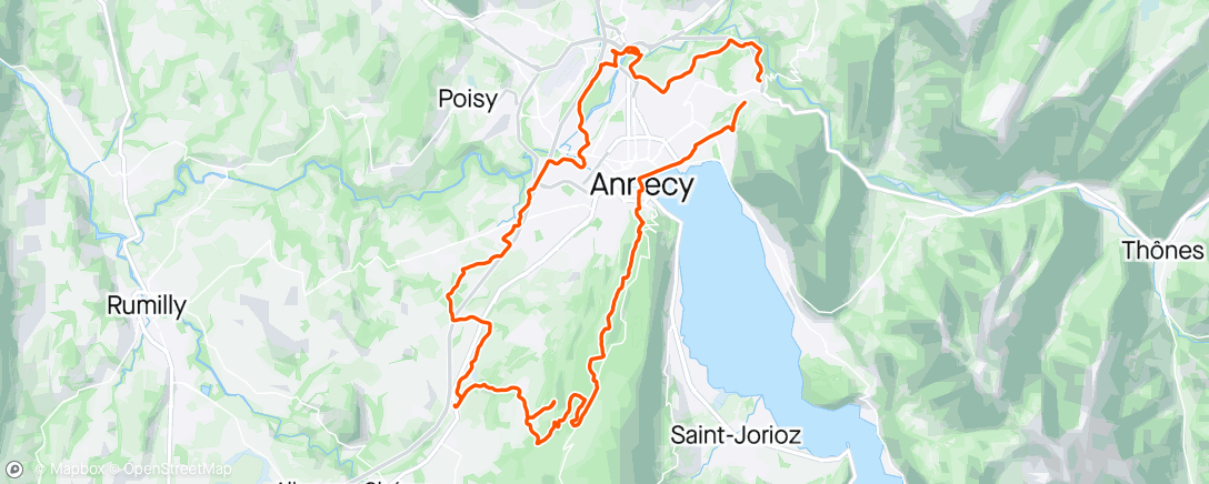 Map of the activity, Sortie VTT le matin boueuse 🐷🤿