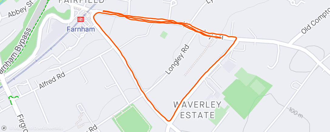 Map of the activity, Afternoon Walk