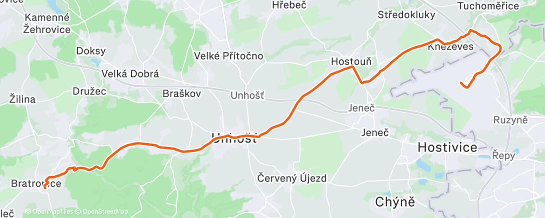 Карта физической активности (Morning Gravel Ride)