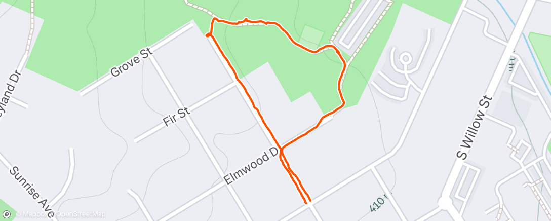 Map of the activity, Looking for rabbits with Woody