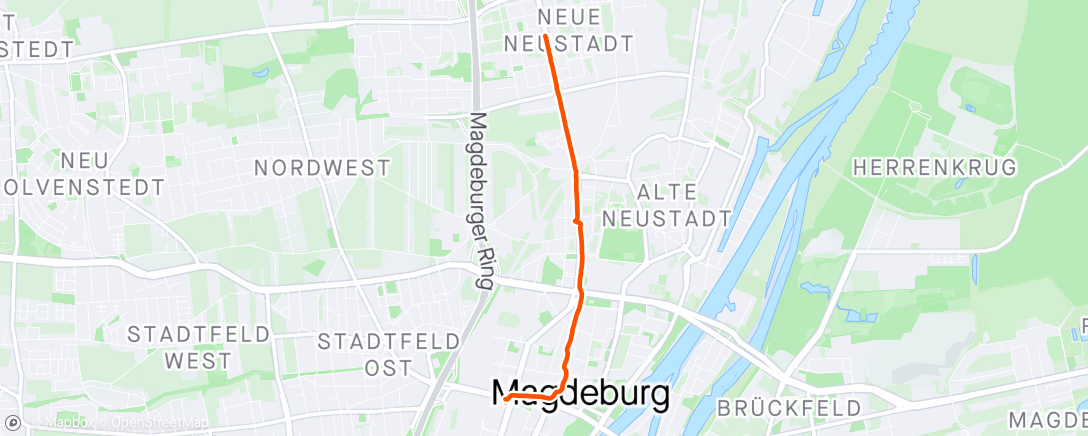 「Lauf am Abend」活動的地圖