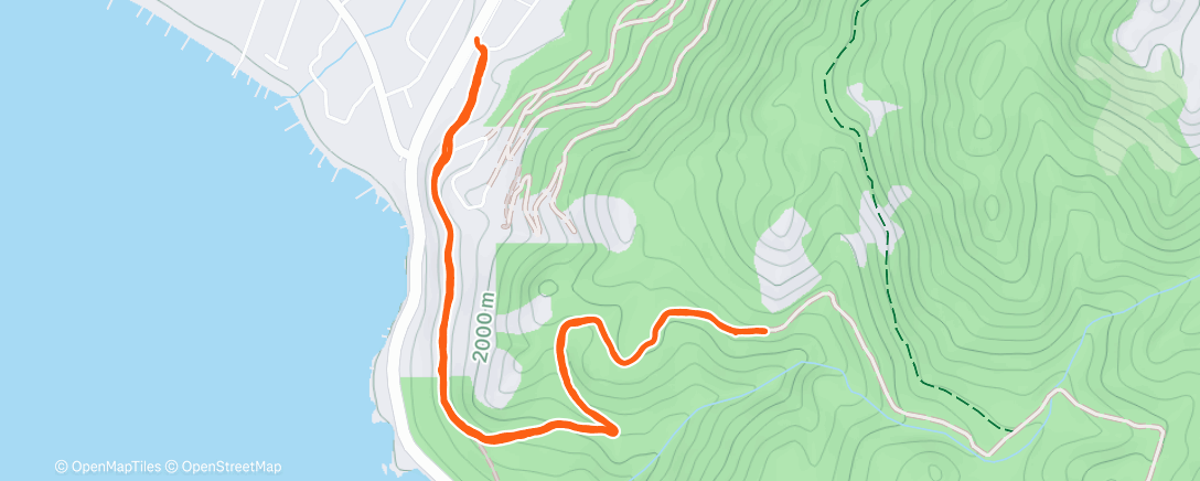Map of the activity, Morning Hike