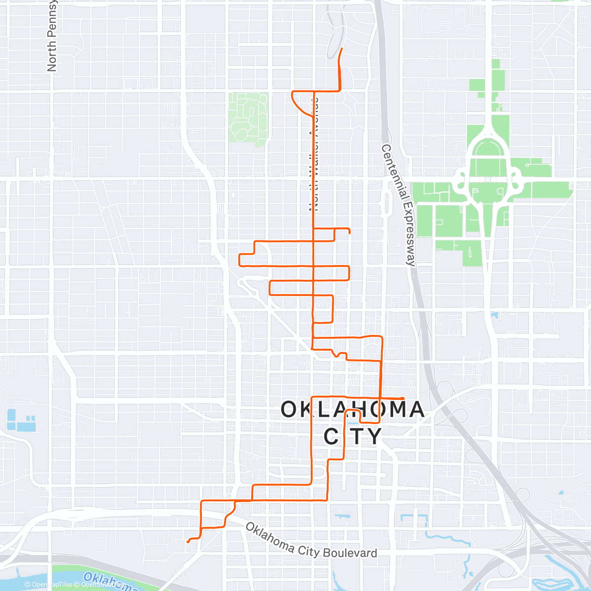 Map of the activity, Christmas Lights Ride🎄