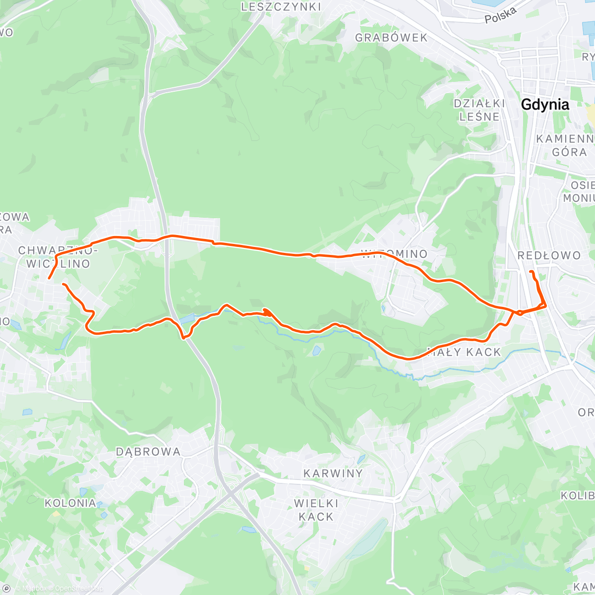 Map of the activity, GPS ja wiem, że było ciemno ale żeby sygnał się gubił ride? 😅😎