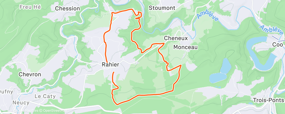 Map of the activity, Randonnée dans l'après-midi
