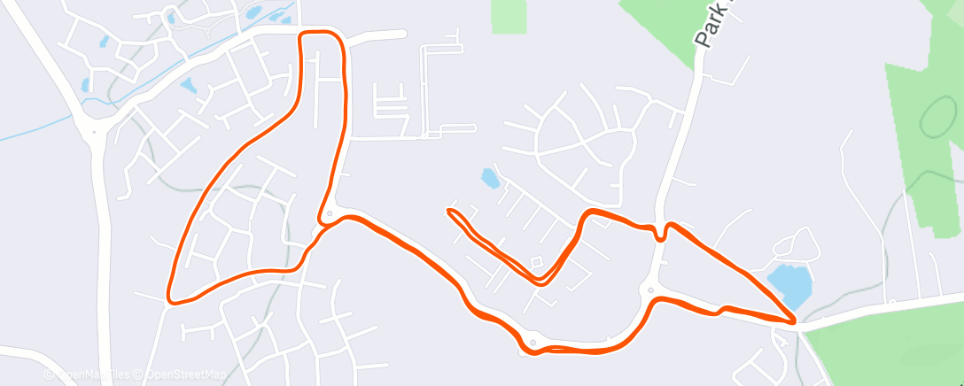 Map of the activity, Siren Run Club