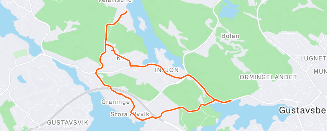 Карта физической активности (Afternoon Run)