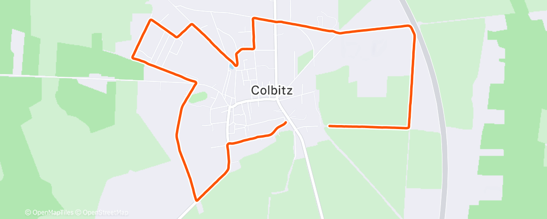 Map of the activity, Abendlauf