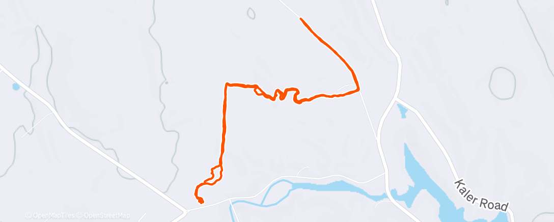 Map of the activity, Lunch Trail Run