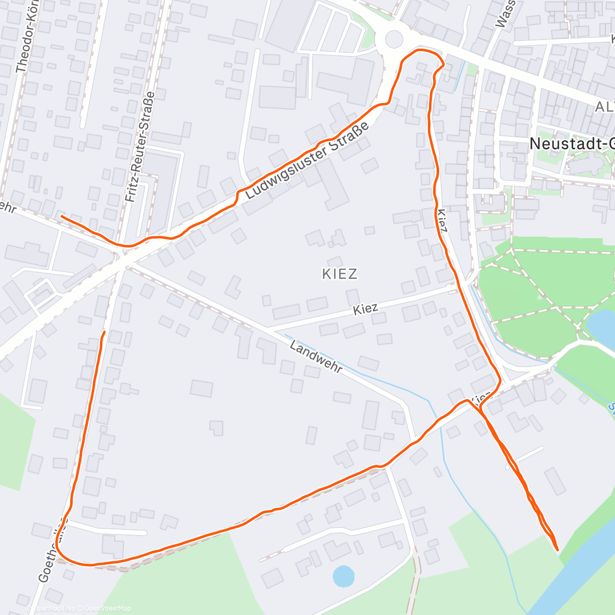 Map of the activity, Okg N-G