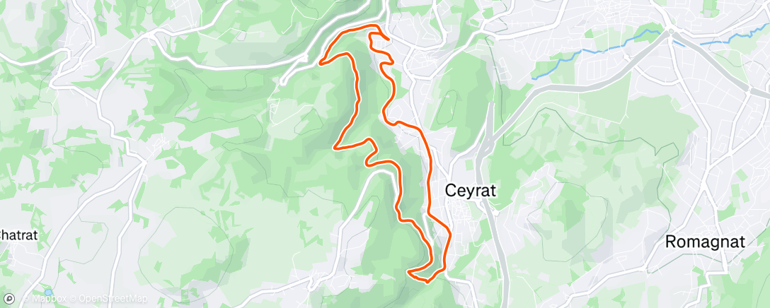 Map of the activity, Randonnée dans l'après-midi
