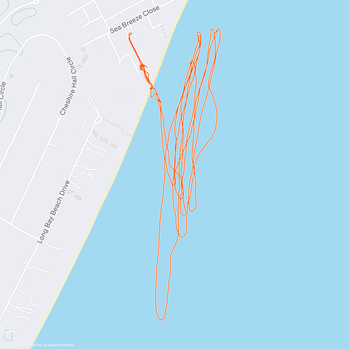 Map of the activity, Turks and Caicos Kiteboarding