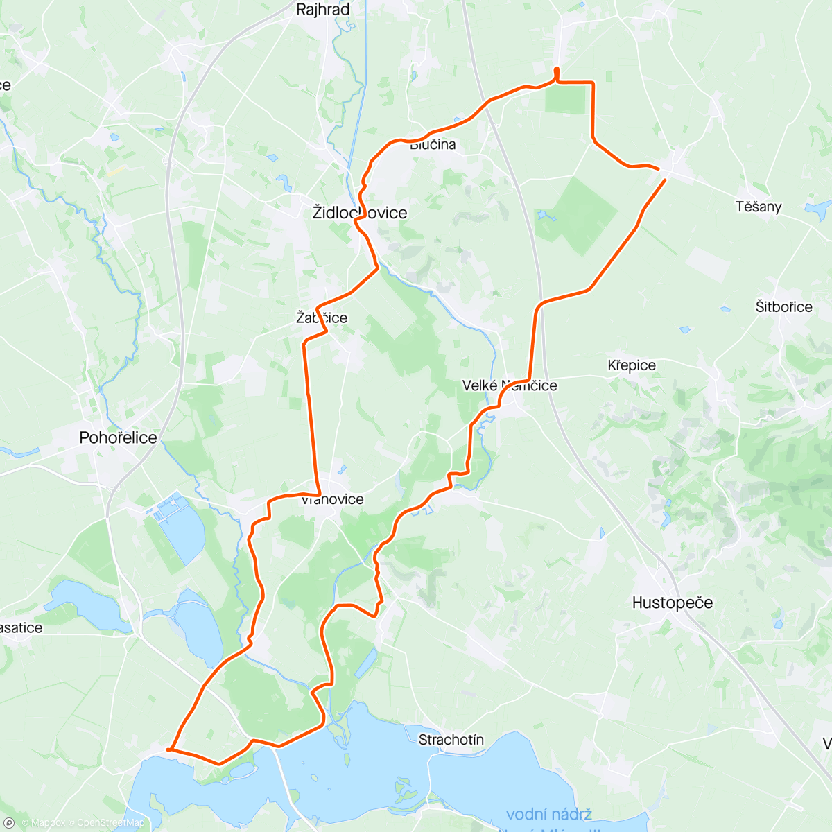 Map of the activity, Pasohlávky