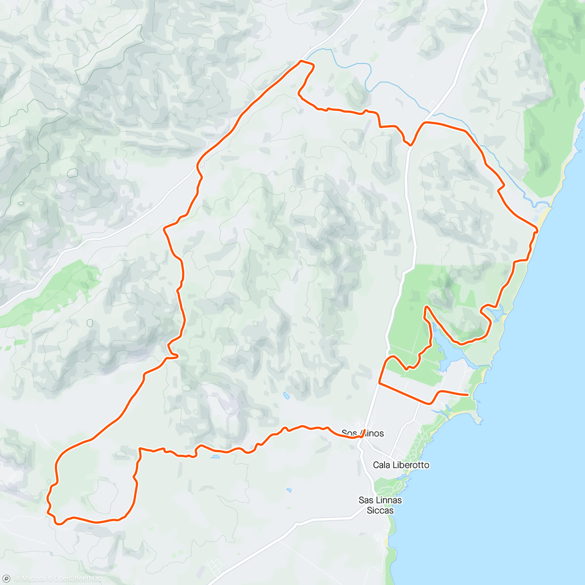 Map of the activity, Uci gravel séries reco