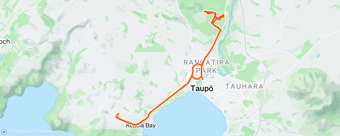 Map of the activity, Afternoon Mountain Bike Ride