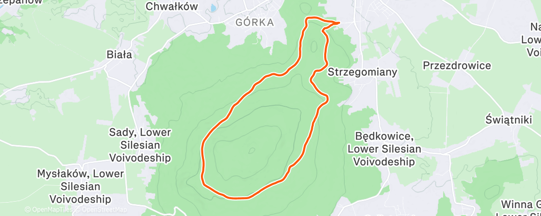 Mapa de la actividad (Morning hike)