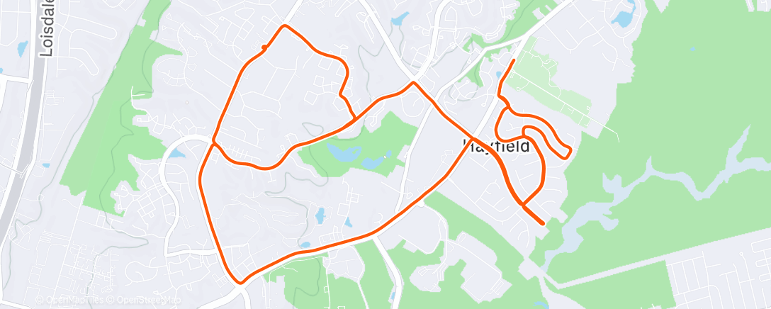 Map of the activity, 🔋 Afternoon Ride