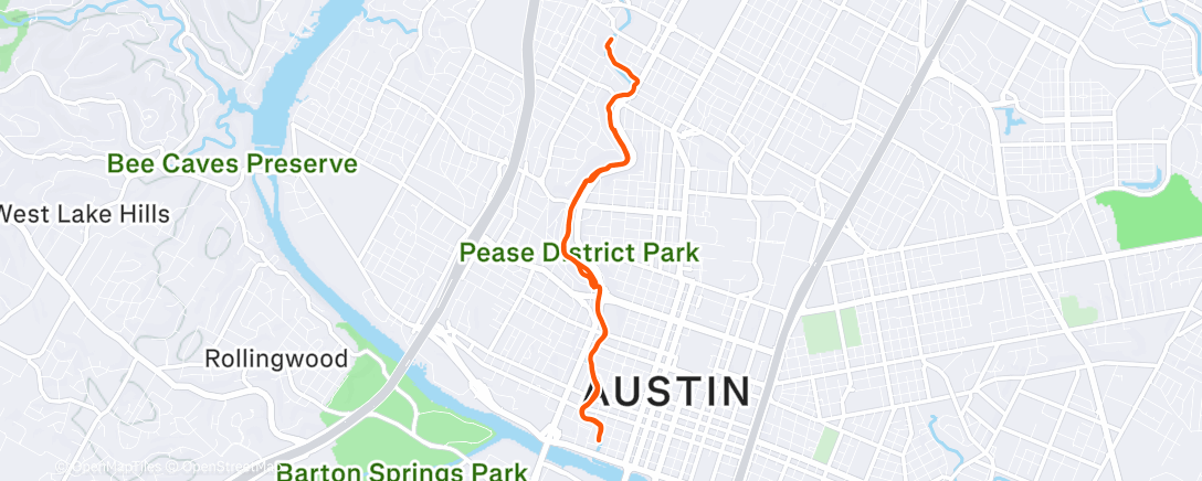 Map of the activity, Morning Hike