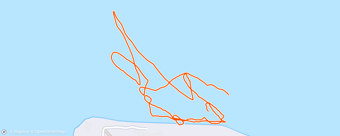Map of the activity, Morning Sail