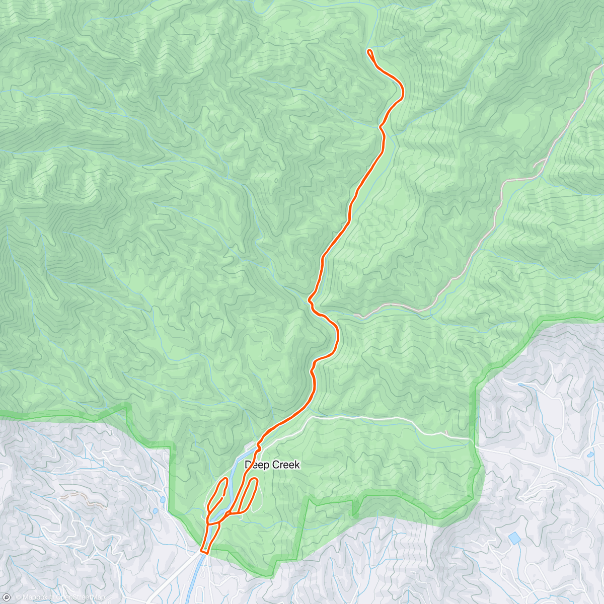 Map of the activity, Morning Run