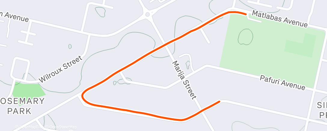 Map of the activity, Morning Walk