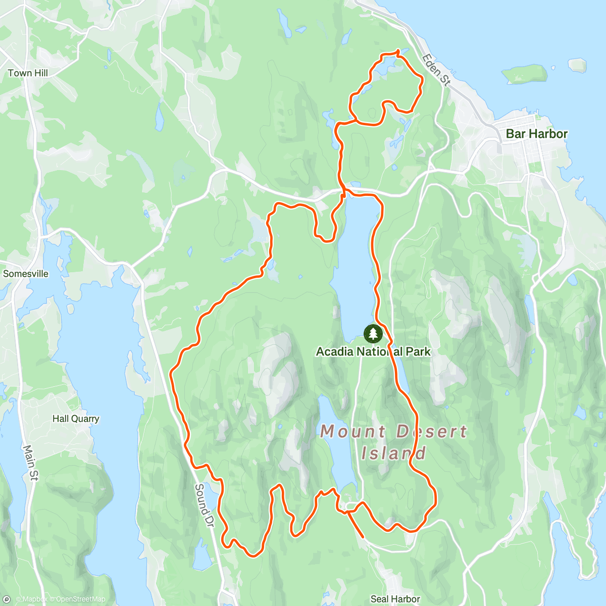 Map of the activity, Carriage ride on gravel steeds