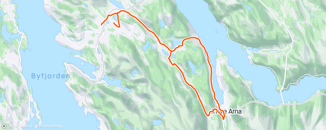 Map of the activity, Morgengym