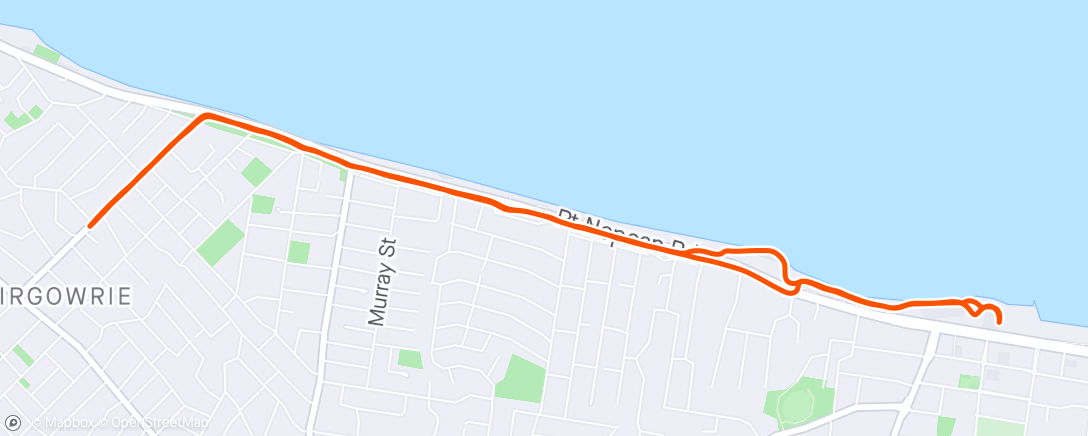 Map of the activity, Morning Run