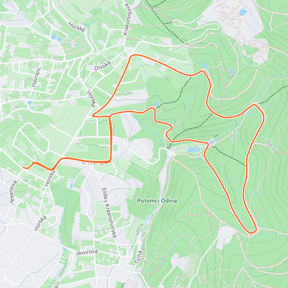 Карта физической активности (Po drobné viróze snad zpátky v běhacím procesu)