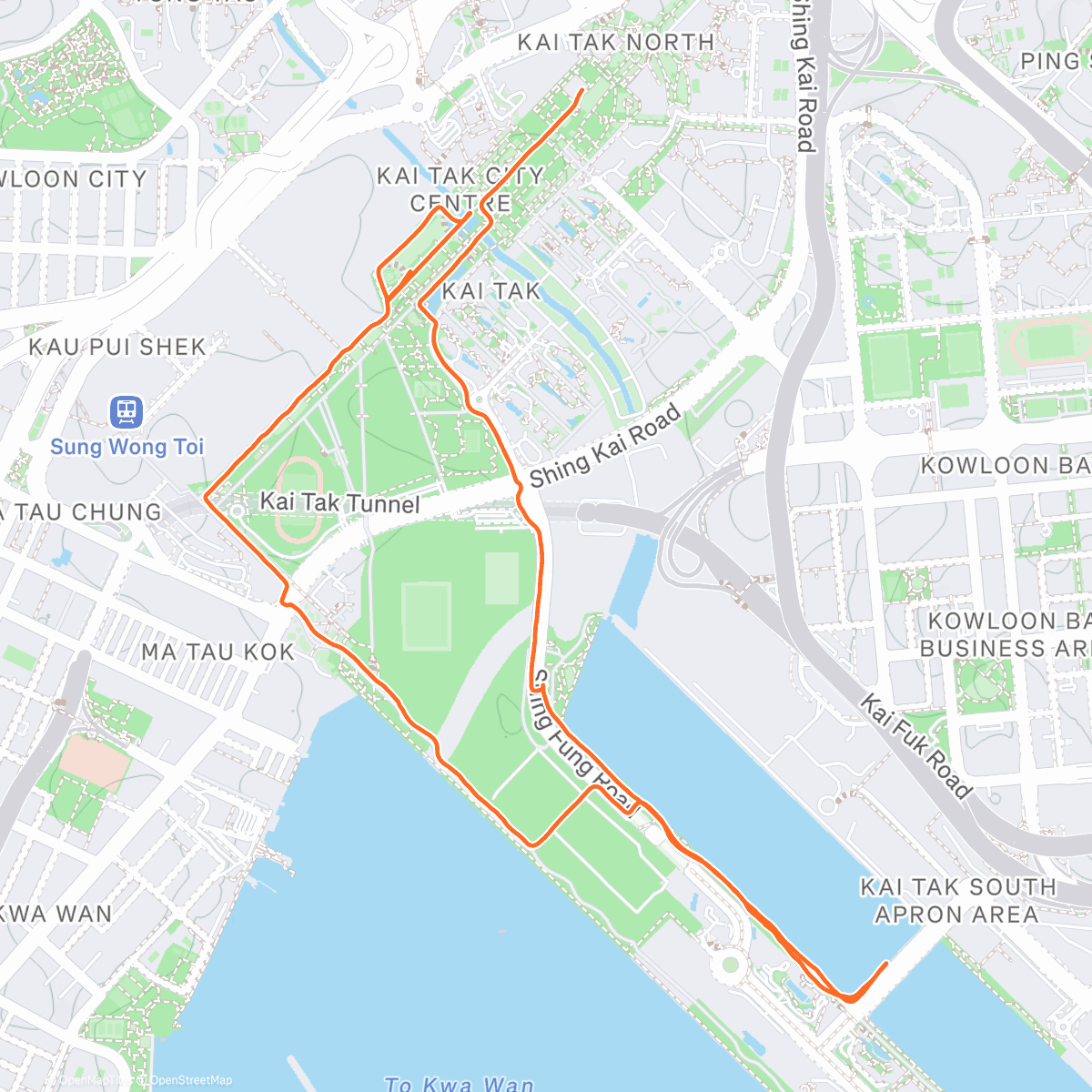 Map of the activity, 20251224 Afternoon Run (Runderful 試穿New Balance Rebel V5)