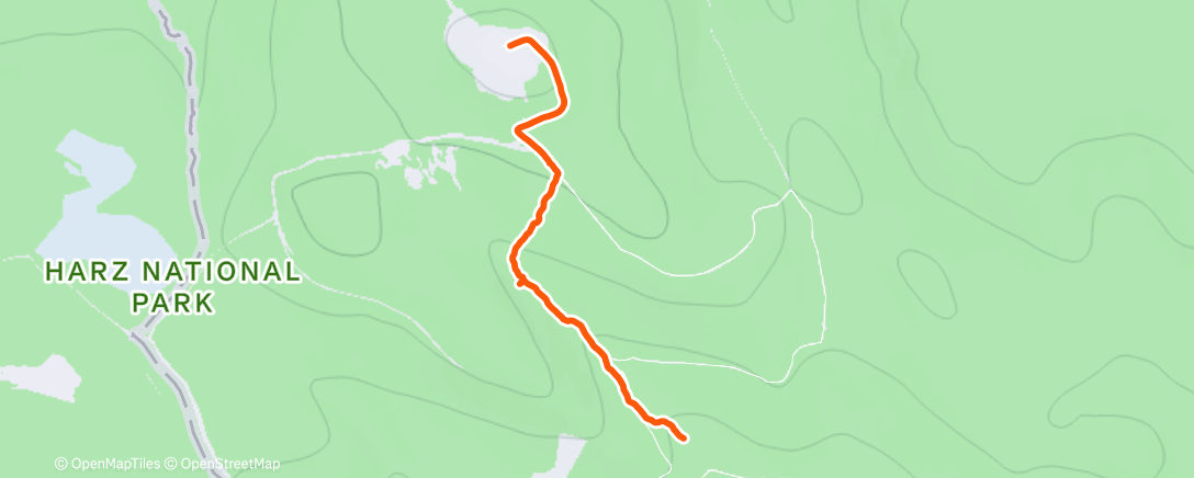 Map of the activity, Lunch Hike