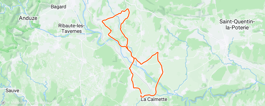 Map of the activity, Sortie vélo dans l'après-midi