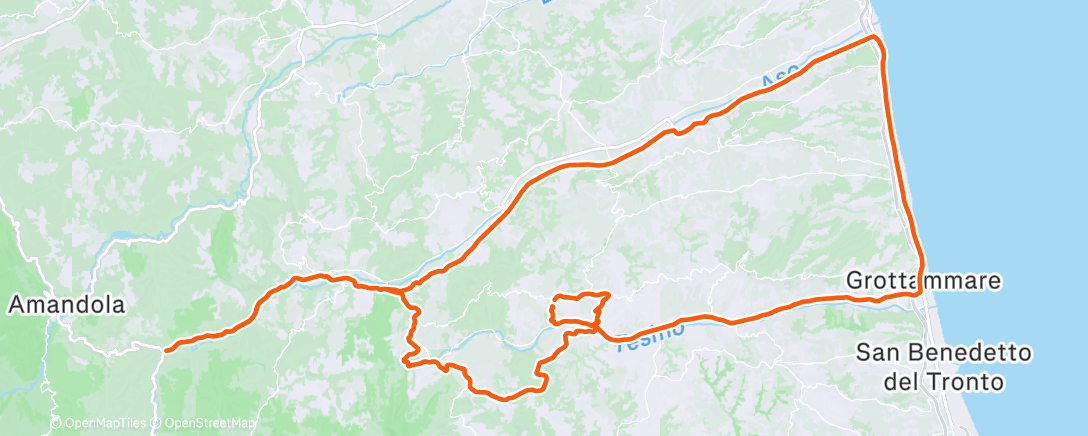 Карта физической активности (Pedalata mattutina)