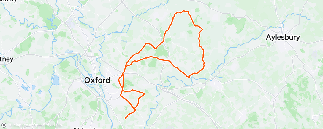 Map of the activity, Afternoon Ride with Nick Hughes