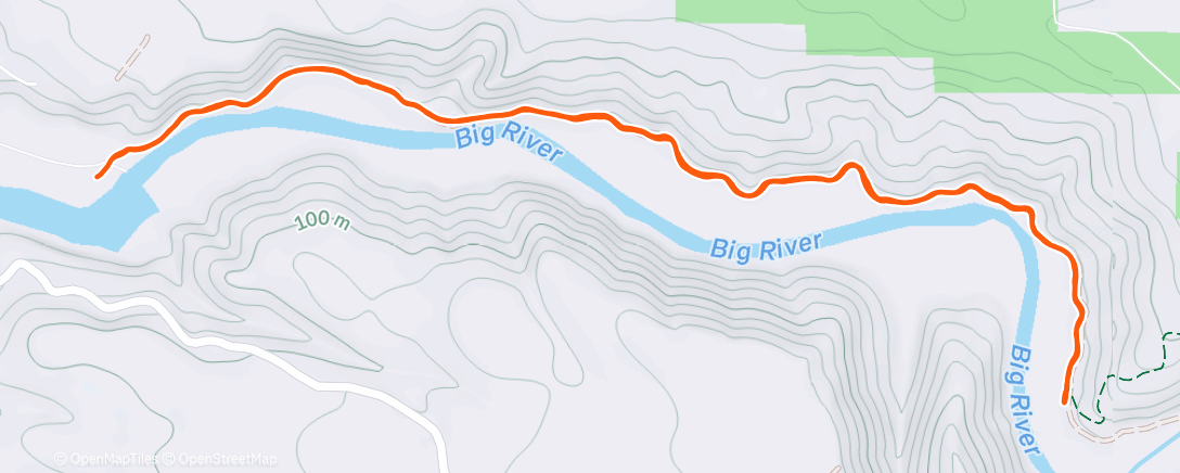 Map of the activity, Morning Run
