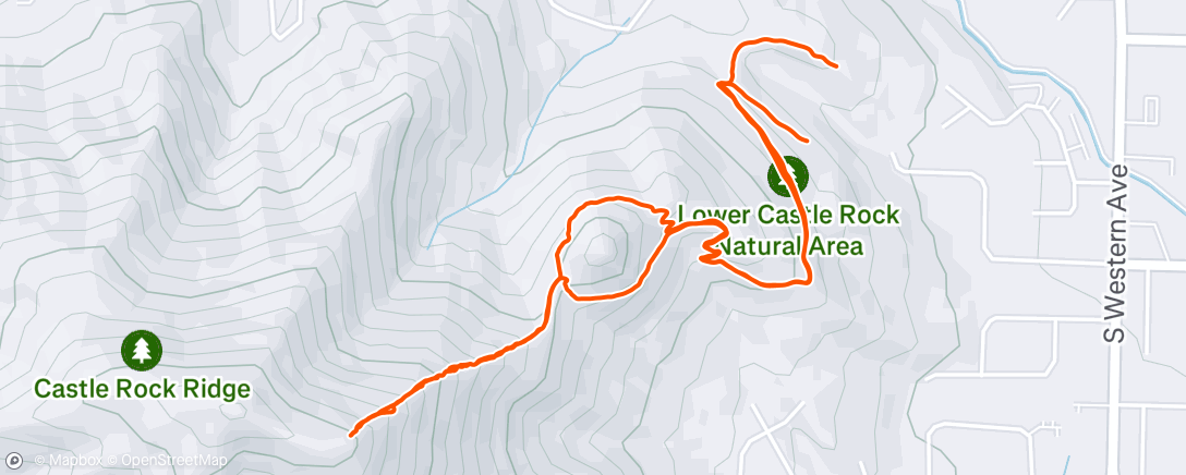 Map of the activity, Morning Trail Run