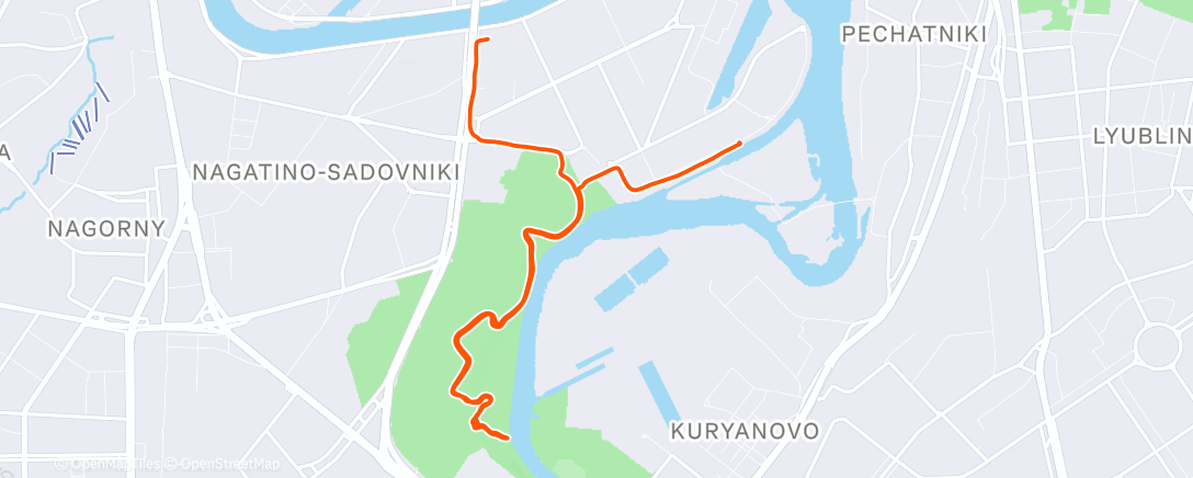 Карта физической активности (Run with lunges every 1km)