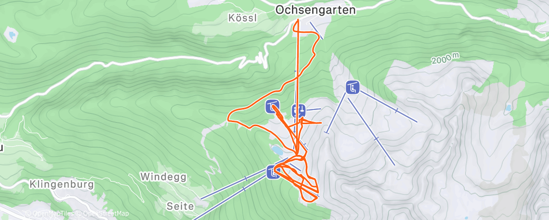 Map of the activity, Met de ski’s naar Ochsengarten #ÖtztalerMemories