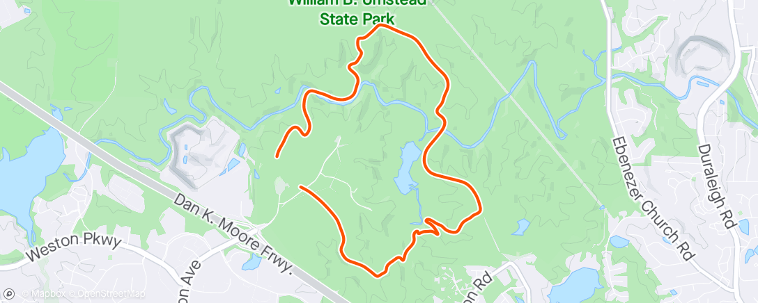 Map of the activity, Trail runnin!