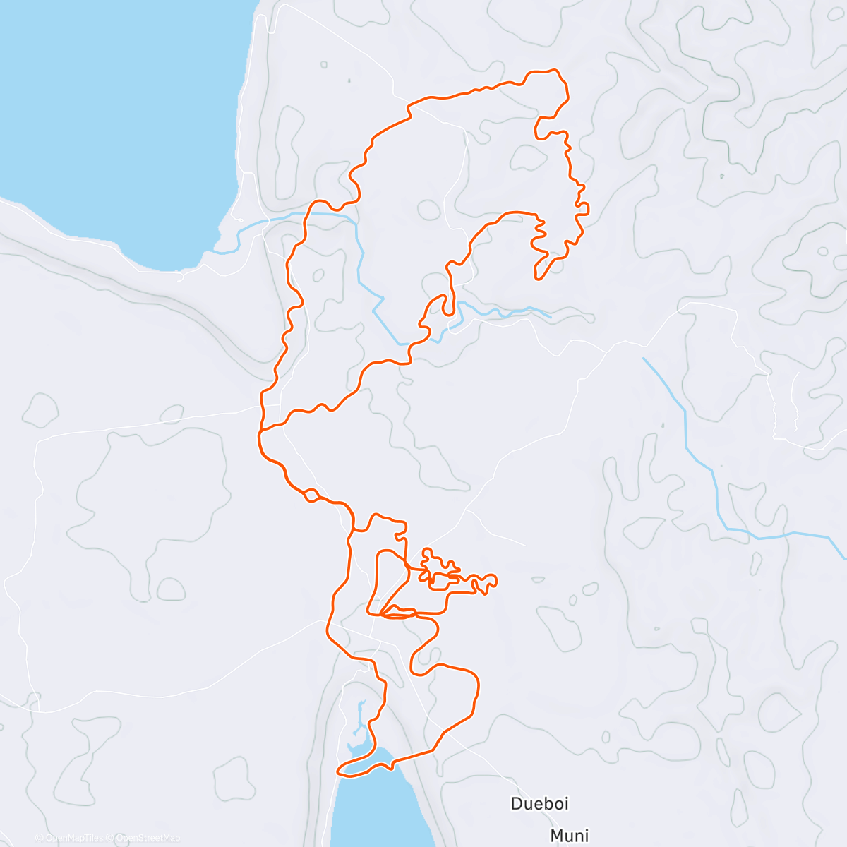 Map of the activity, Zwift - Group Ride: Standard - Stage 1 - Tour de Zwift on Chasing the Sun in Makuri Islands
