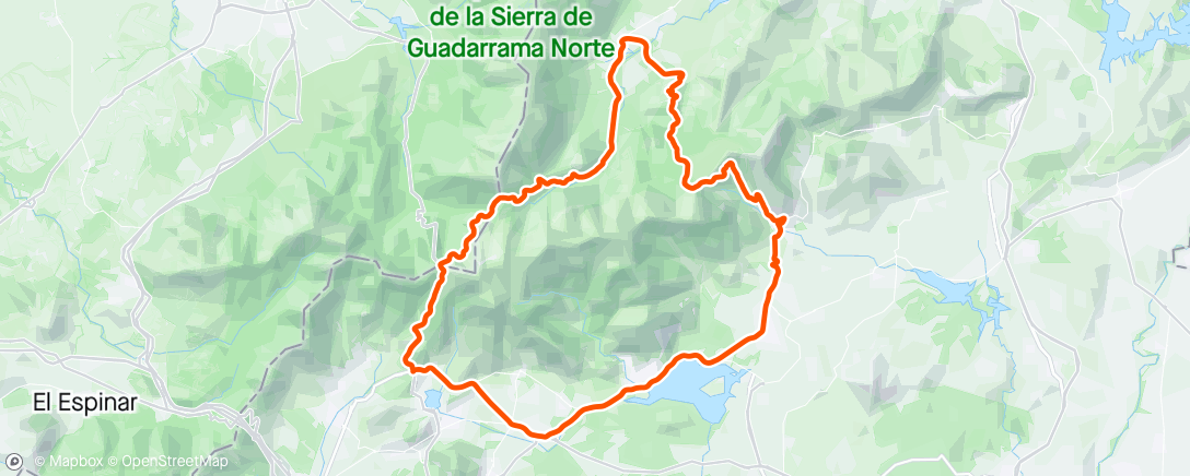 Map of the activity, Morcuera-Cotos