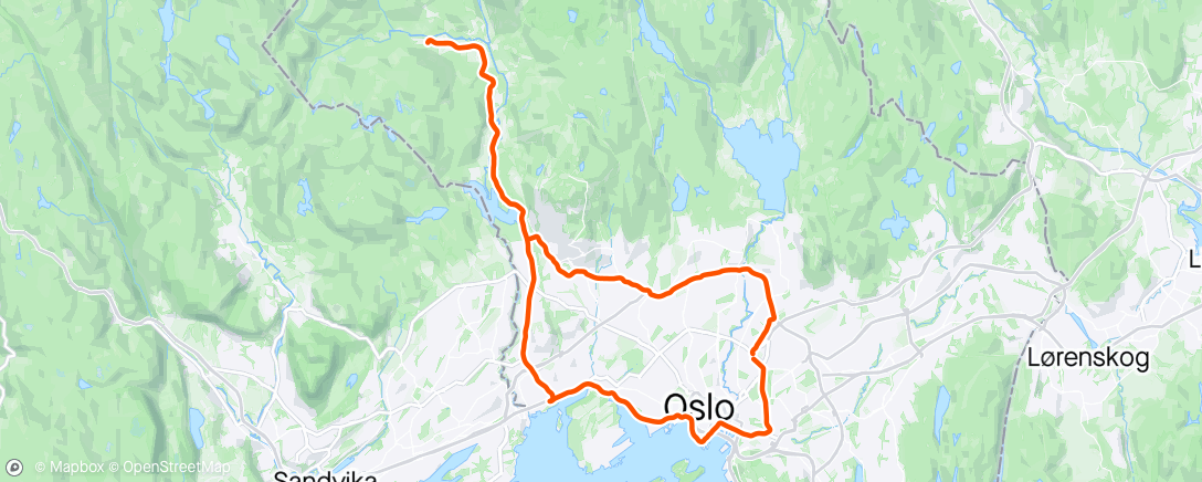 Map of the activity, Sorkedalen