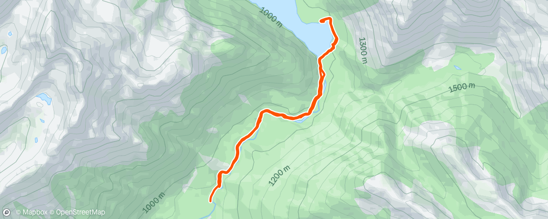 Map of the activity, Afternoon Hike